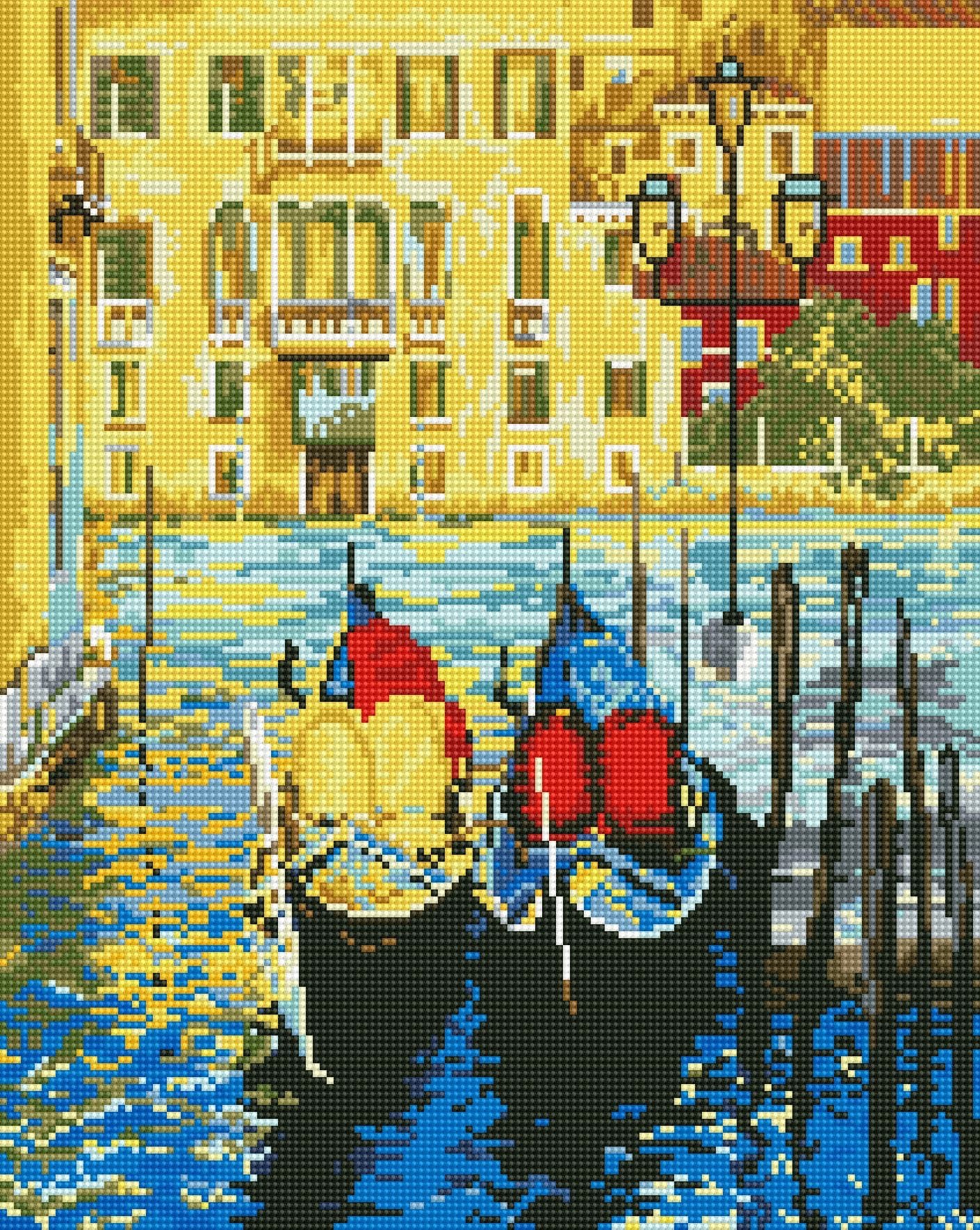 GJ1327-1 Venecijos gondolos (su porėmiu)