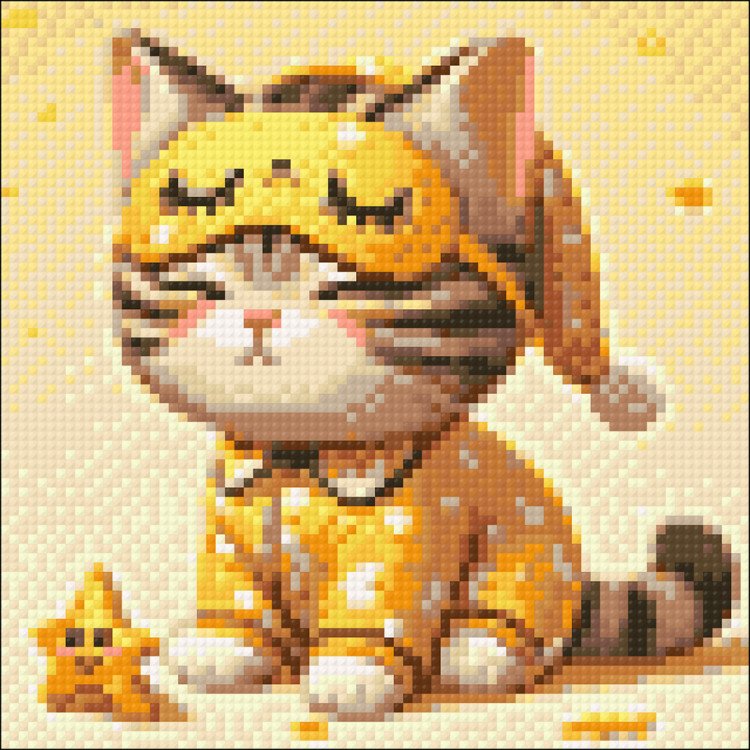 diamond-painting-kit-sleepy-cat-20x20-cm-wd3203-1 Mieguistas kačiukas