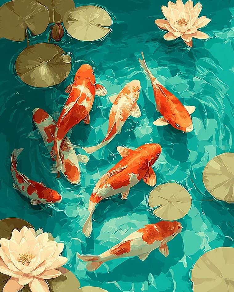 deimantines-mozaikos-rinkinys-su-poremiu-30x40-cm-va927 Koi Karpiai (su porėmiu)